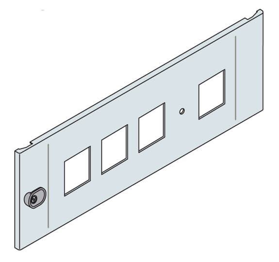 ABB - Pannello strumenti 96x96-200x800mm 7035 Xcelle n.4 strumenti 72x72 200x800 (HXL)