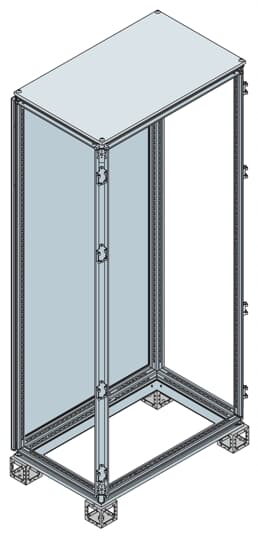 ABB - Armadio senza porta 2000x800x800mm (HxLxP) - 7035