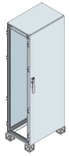 ABB - Blind Door Enclosure 2200x1000x1000 (HxLxP) 7035 Arm.Por.Cieca