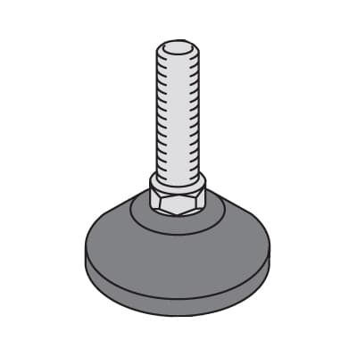 ABB - N.4 M12 piedini di livellamento per una stabilità impeccabile.