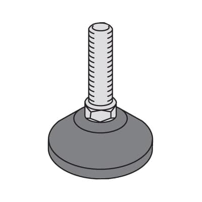 ABB - N.4 M12 piedini di livellamento per una stabilità impeccabile.