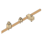 ABB - Morsetti per cavi da 0,5-16mm2 per EV1115, confezione da 100. EV1117