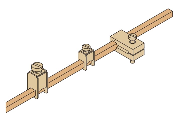 ABB - Morsetti per cavi da 4-35mm2 per EV1115, confezione da 100. EV1118