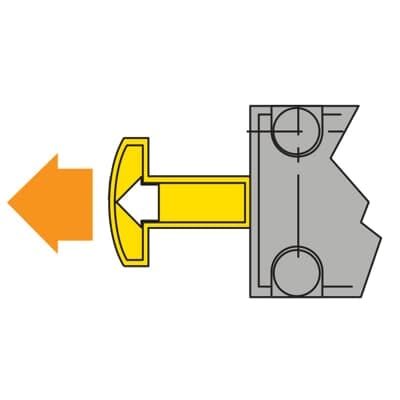 ABB - 1 CONTACT NO 1CONTATTO AUSILIARIO NO: Contatto ausiliario senza contatto principale per un'installazione più flessibile.