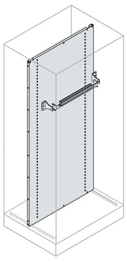 ABB - Zinc plate orizzontale per cabina 2200x800mm (hxw) fondo.