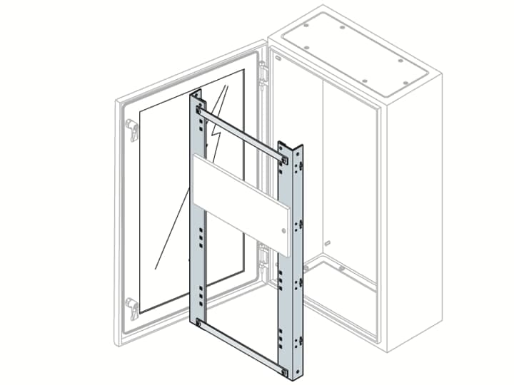 ABB - SR2 Metallic enclosure SR2 SUPP.MONT.PAN.DIN 1000X800MM (HXL)
