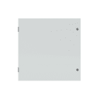 ABB - Enclosure blind door with plate and blind door with plate, 800x800x300mm, in gray color.