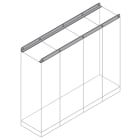 ABB - Coppia di travi solide quadrate montate da 1600mm, ideali per strutture ferroviarie.