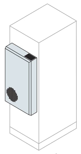 ABB - Scambiatore montato a parete ad alta efficienza 85W/K 900x435x175 (HXLXP) 7035.