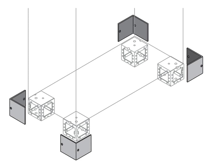 ABB - N.4 PLINTH COVERS COPRIZOCCOLO per proteggere e decorare i tuoi zoccoli in modo elegante e funzionale.