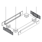 ABB - N.2 plinth flanges e flange zoccolo 100x500mm per fissaggio sicuro e stabile. ZN5000