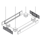 ABB - N.2 plinth flanges e flange zoccolo 100x500mm per fissaggio sicuro e stabile. ZN5000
