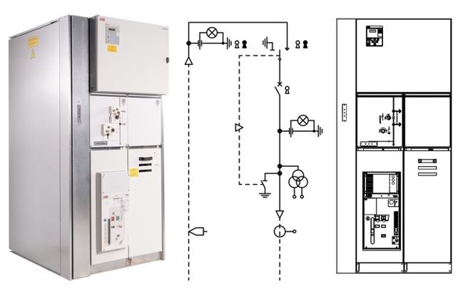 ABB - RLC+SBC CEI016,REF601DL,3TV15KV,2S