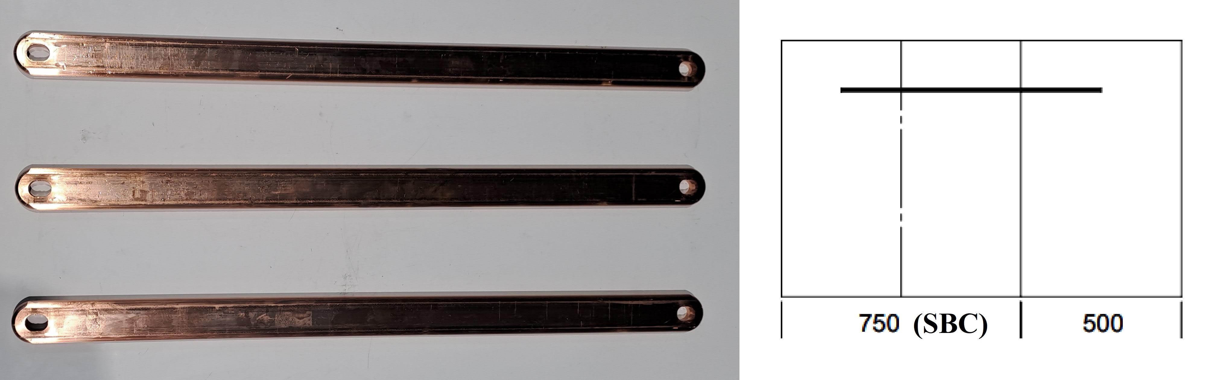 ABB - 3 SBARRE PER UNIRE PANNELLI 750-500