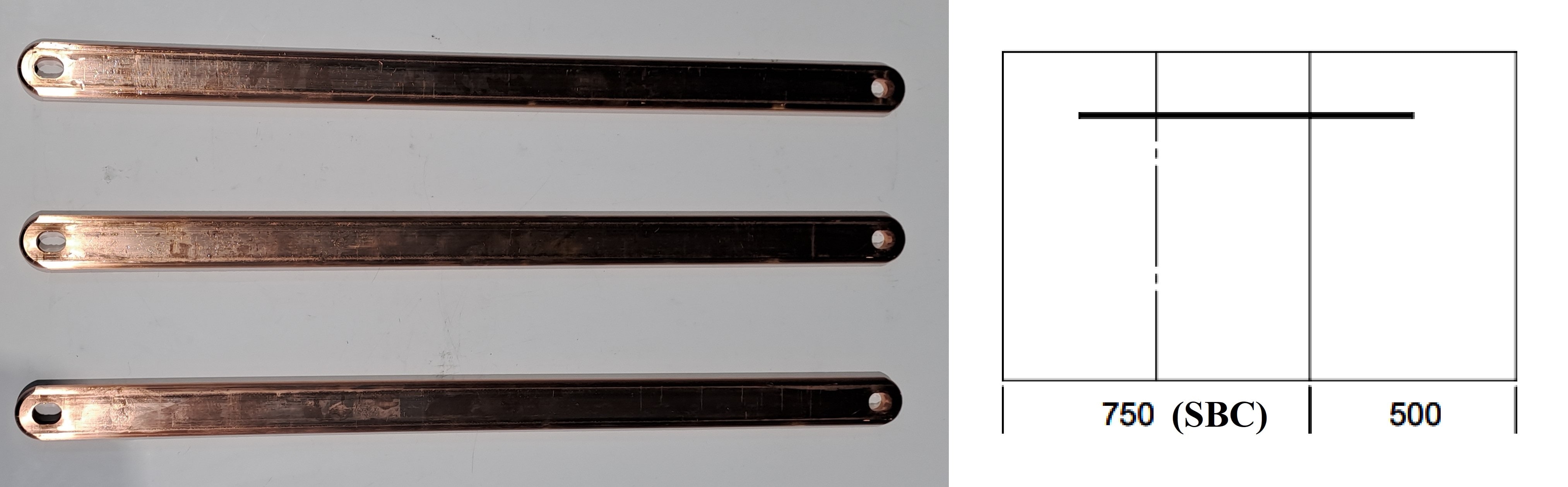 ABB - 3 SBARRE PER UNIRE PANNELLI 750-500