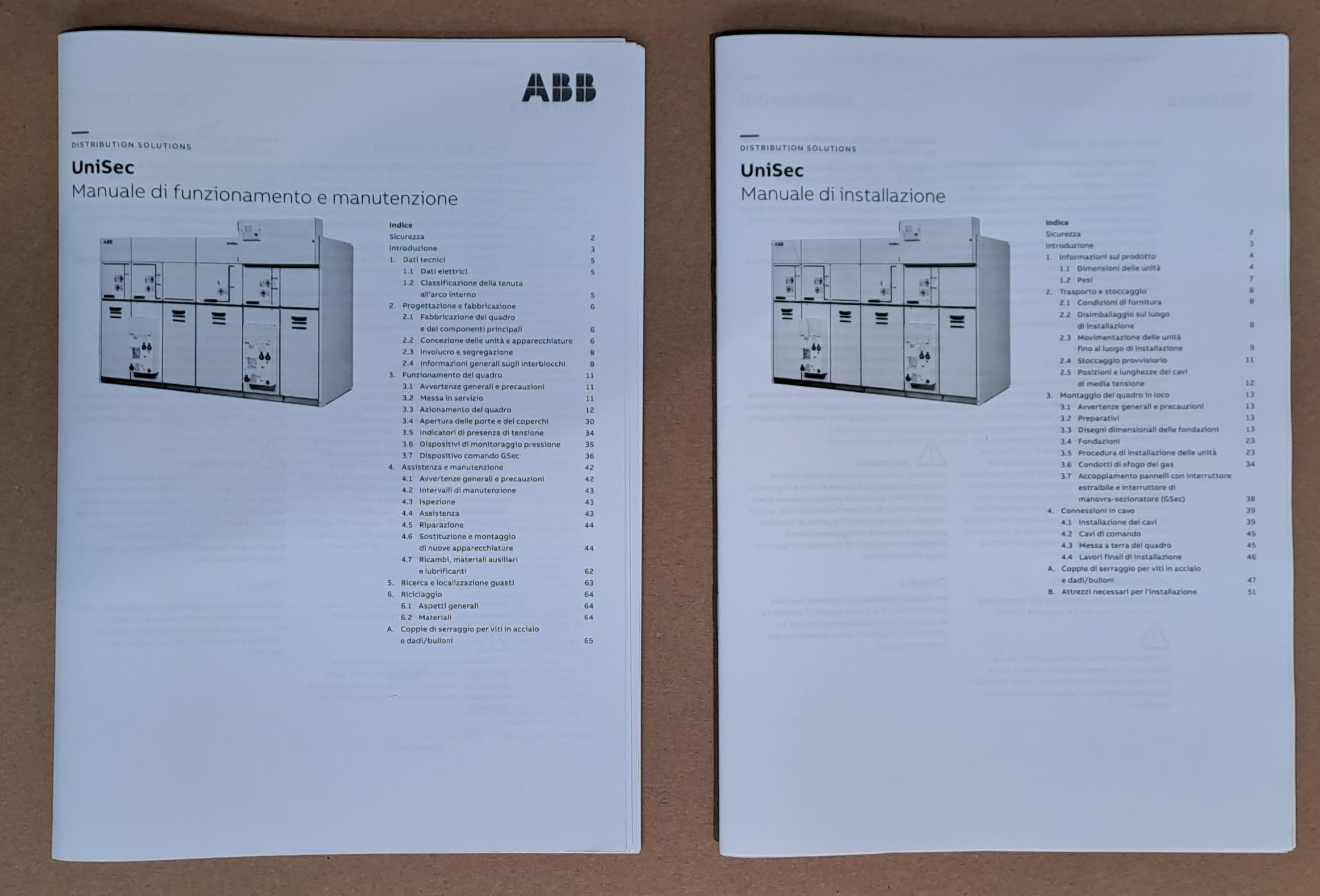 ABB - 1 MANUALE UNISEC ITALIANO STOCK-SA12