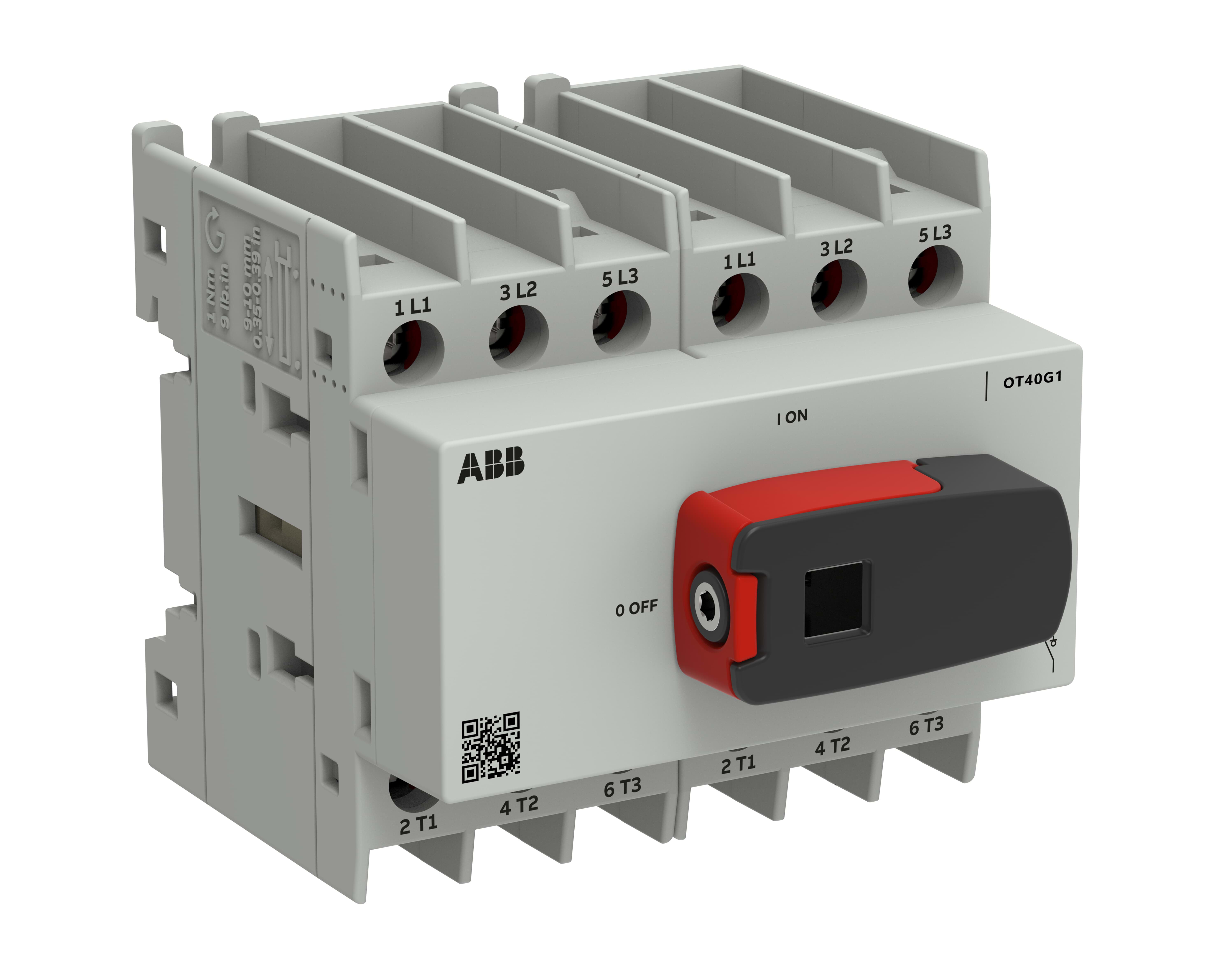 ABB - OT40G1-6BS SEZ. FR1 6P BASE/DIN
