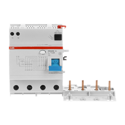 ABB - Residual Current Device Block DDA204 A-63/0,3 63A 300MA BLOCCO DIFFERENZIALE.