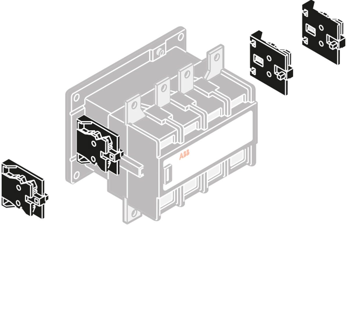 ABB - CCL16-11E Auxiliary Contact Block 1NA+1NC CONTATTO AUSILIARIO