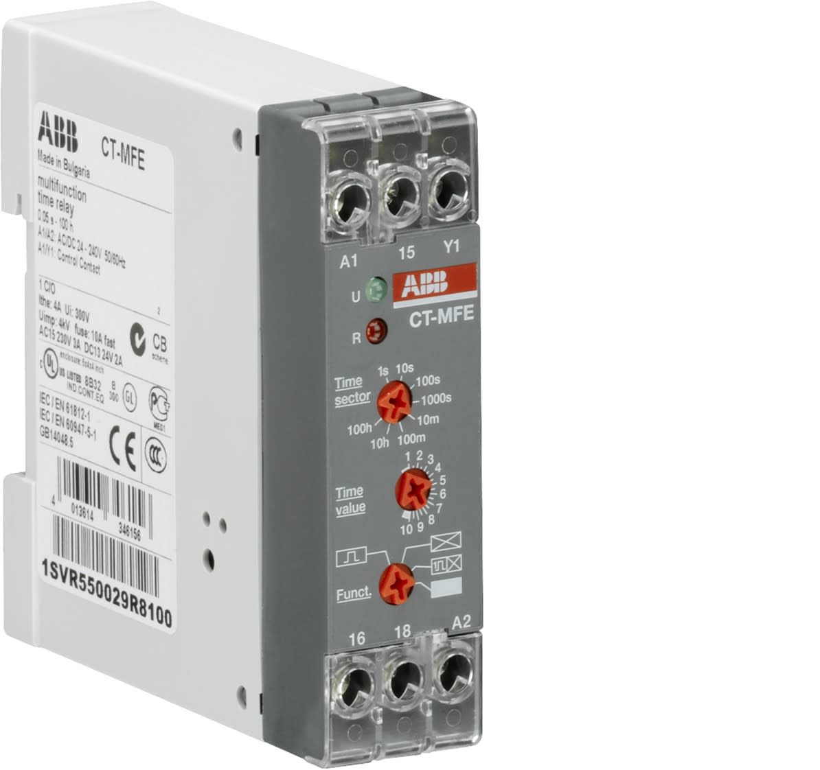 ABB - CT-MFE TIMER MULTIFUNZ. 1C/O 24-240VCACC