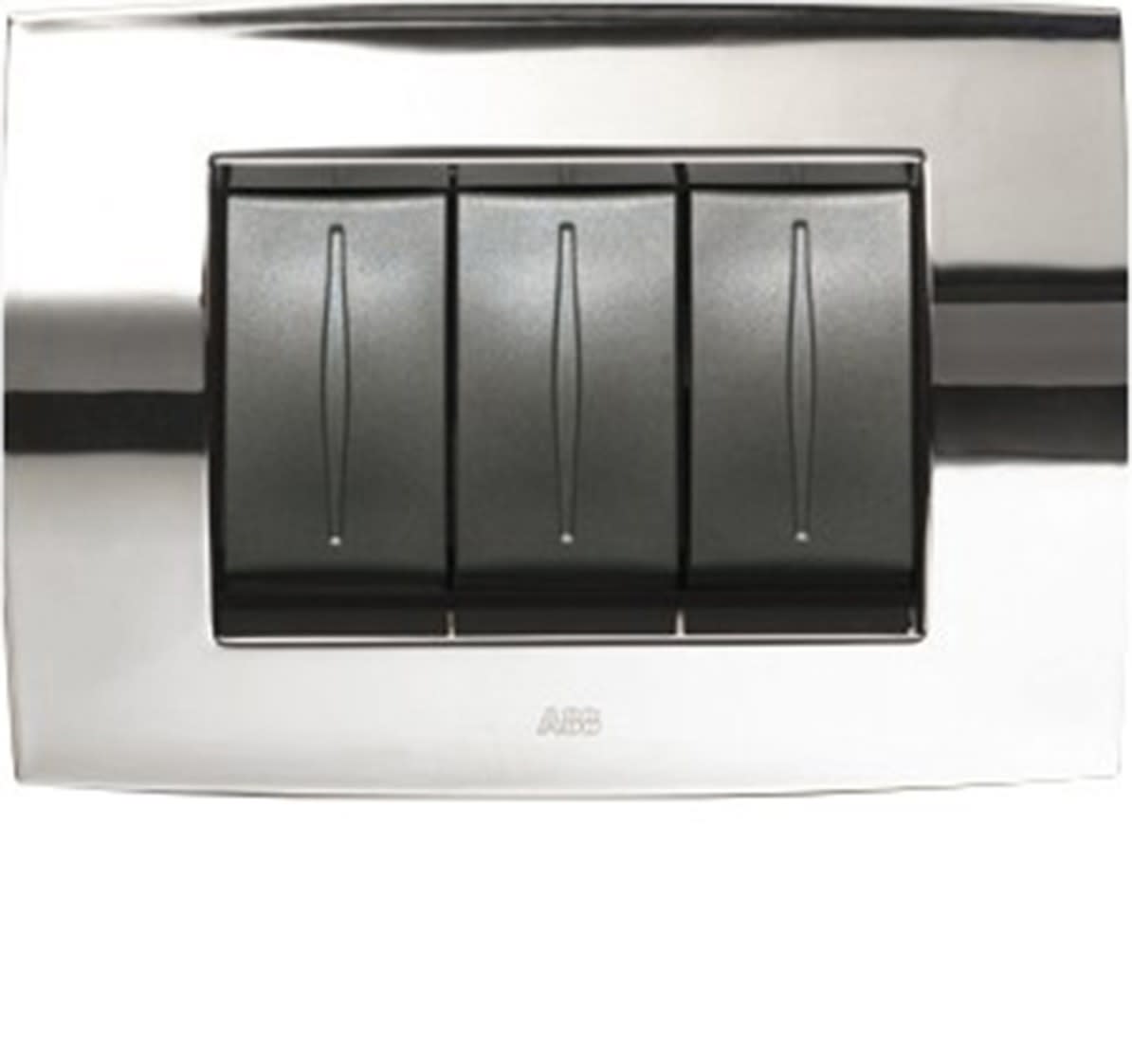 ABB - PLACCA SOFT METAL. 4M, GRIGIO VULCANO