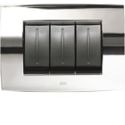 ABB - PLACCA SOFT METAL. 4M, GRIGIO VULCANO