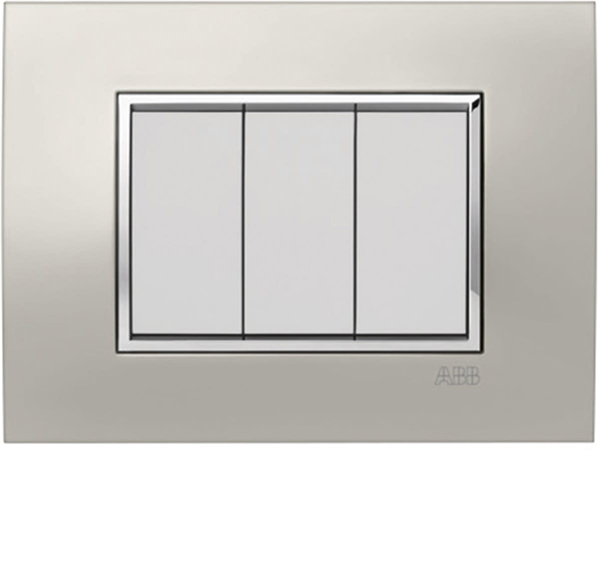 ABB - PLACCA ROUND METAL ARGENTO LIGHT. 7M