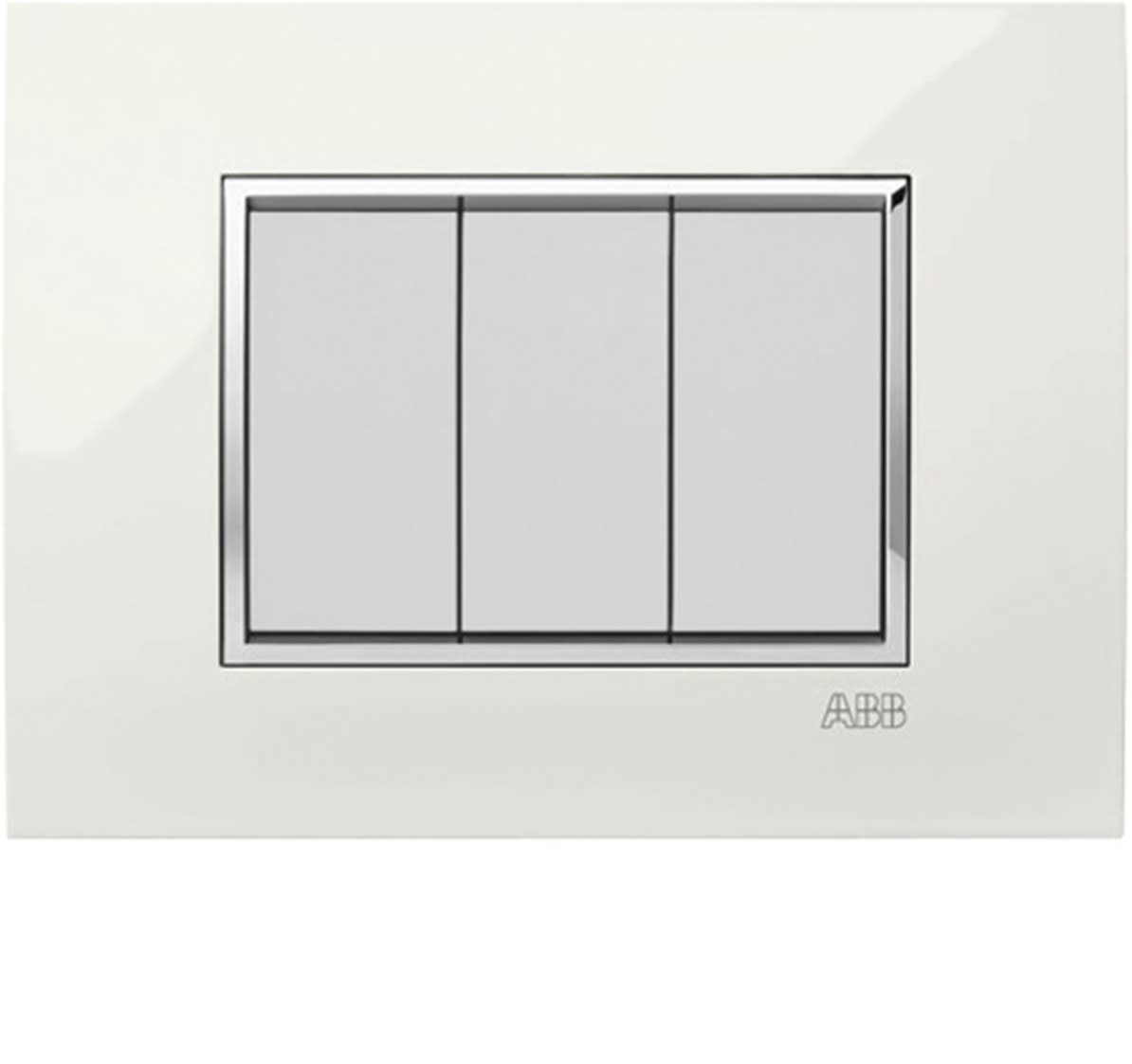 ABB - PLACCA BIANCO 1M E SUPPORTO CONT.