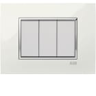 ABB - PLACCA BIANCO 1M E SUPPORTO CONT.