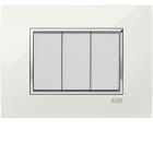 ABB - PLACCA BIANCO 1M E SUPPORTO CONT.