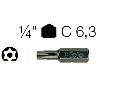 ABC TOOLS - INSERTI C 6,3 A 1577/33 T 27