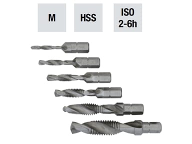 ABC TOOLS - SERIE 6 MASCHI CON PUNTA