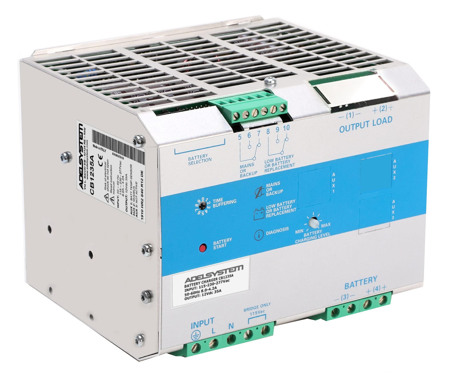 ADEL SYSTEM - Carica Batteria Ingresso: 115-230-277Vac Uscita: 12V 35A