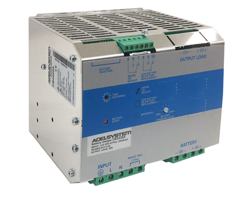 ADEL SYSTEM - Carica Batteria Ingresso: 115-230-277Vac Uscita: 24V 20A CB2420A