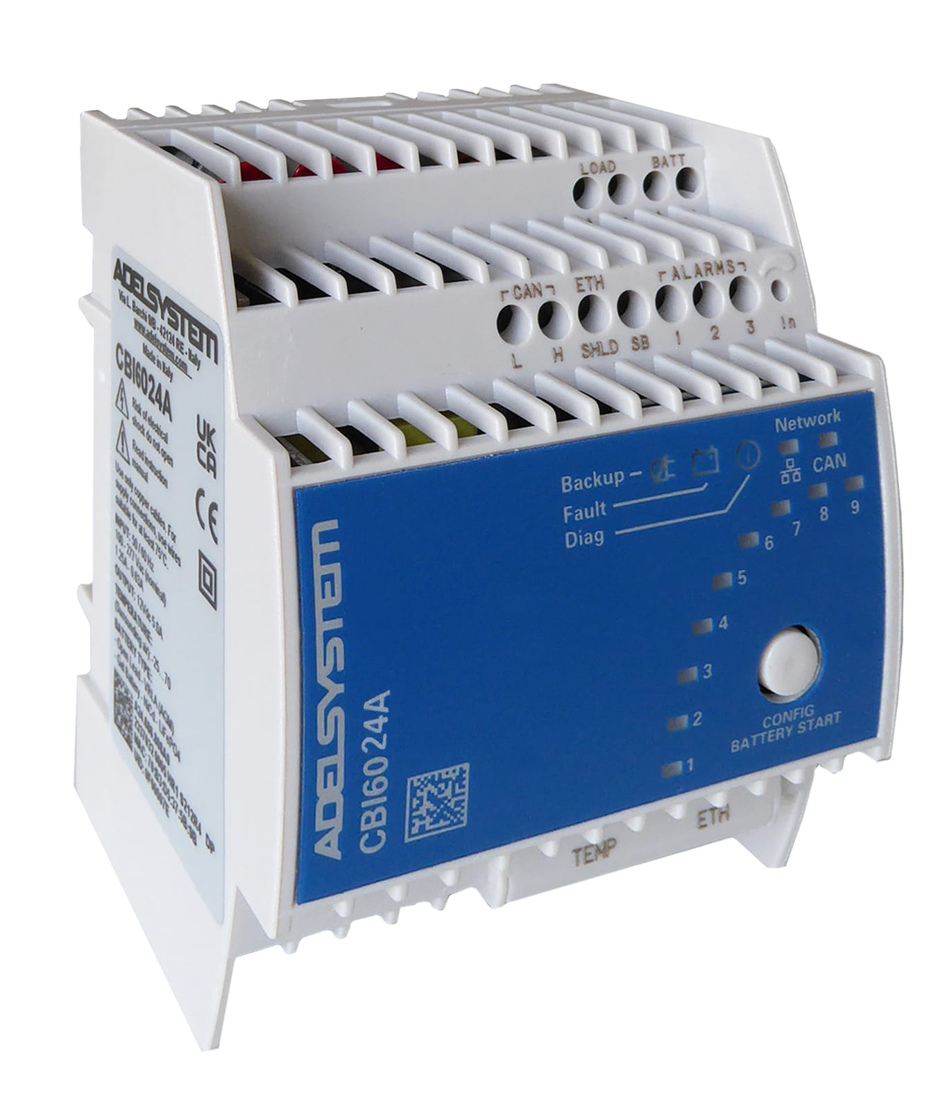 ADEL SYSTEM - DC-UPS Ingresso110-277Vac Uscita: 24v 2,5A con Ethernet: ModBus TCP/IP e SNMP