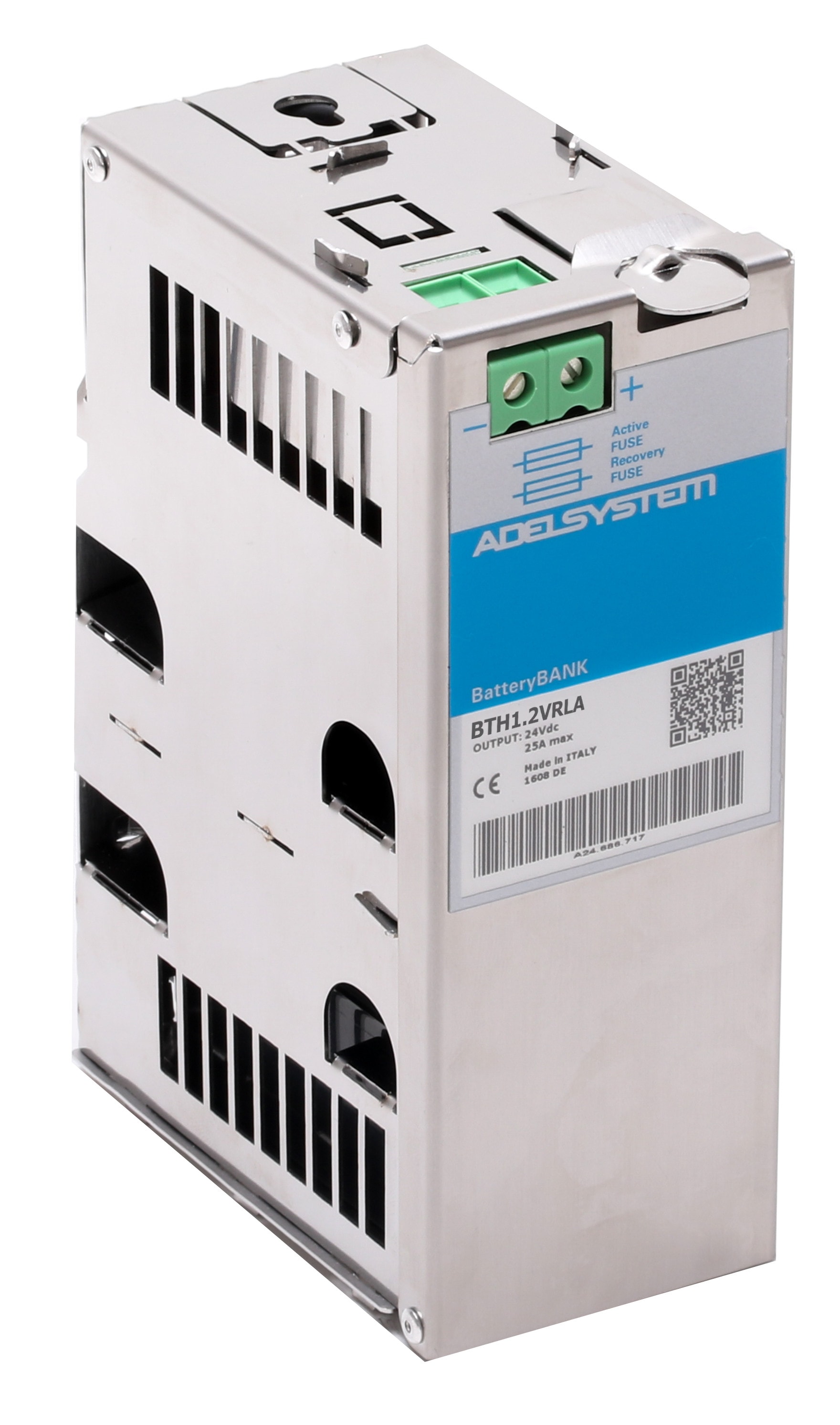 ADEL SYSTEM - Cestello per batterie uscita 24v (2x2,2Ah) BTH1.2VRLA