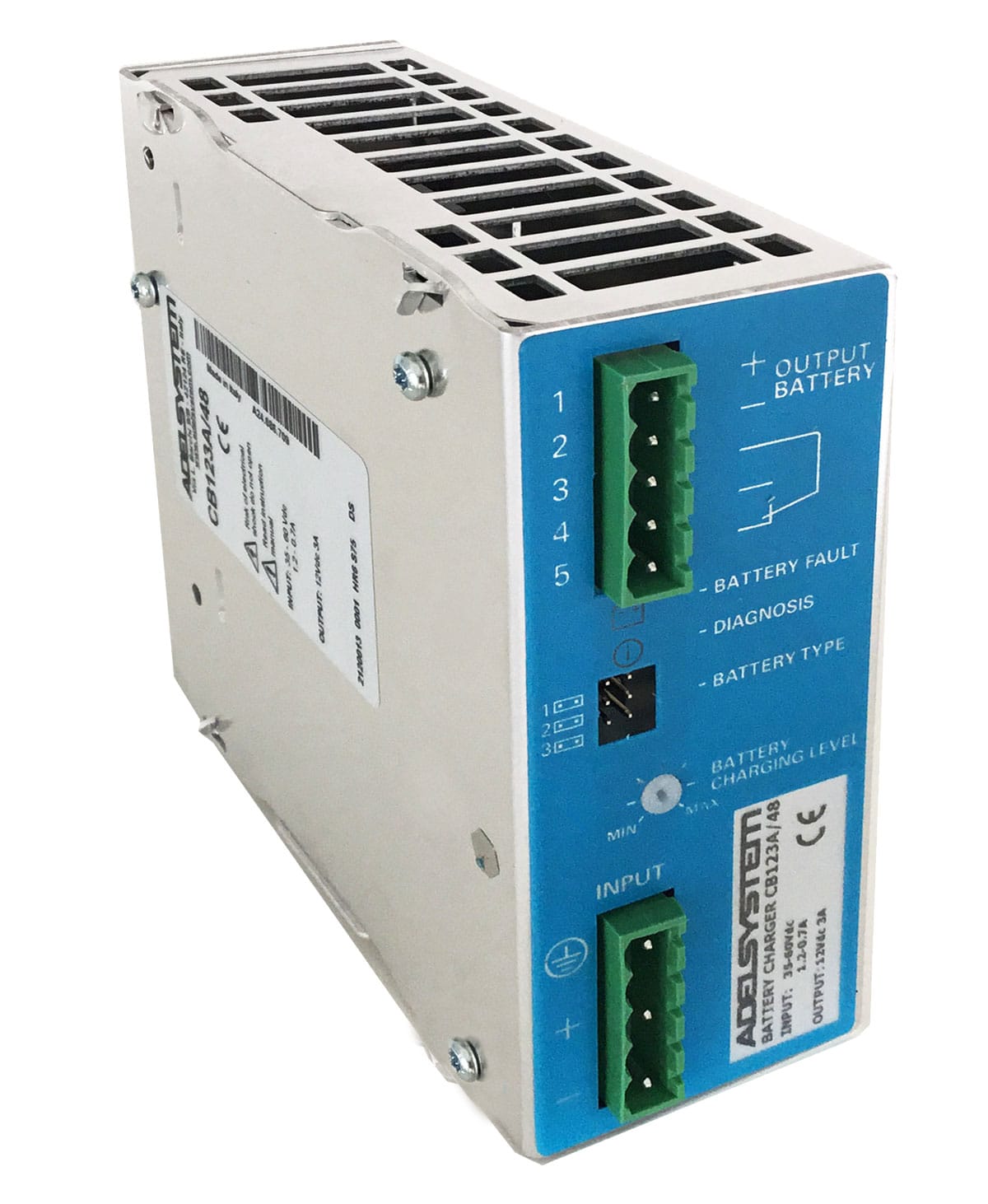 ADEL SYSTEM - Carica Batteria Ingresso: 48V Uscita: 12V 3A CB123A/48