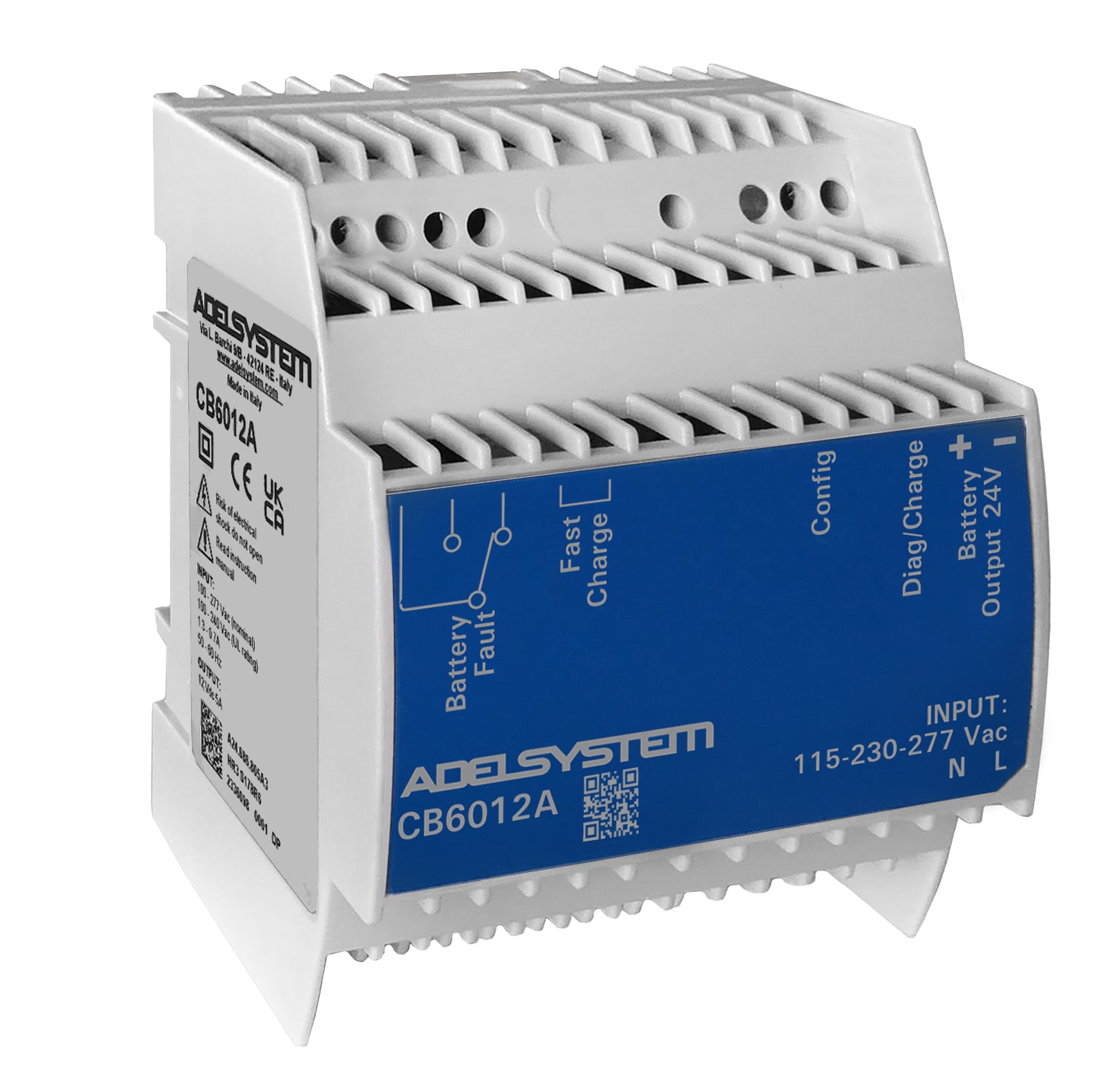 ADEL SYSTEM - Carica Batteria Ingresso: 115-230-277Vac Uscita: 12V 5A