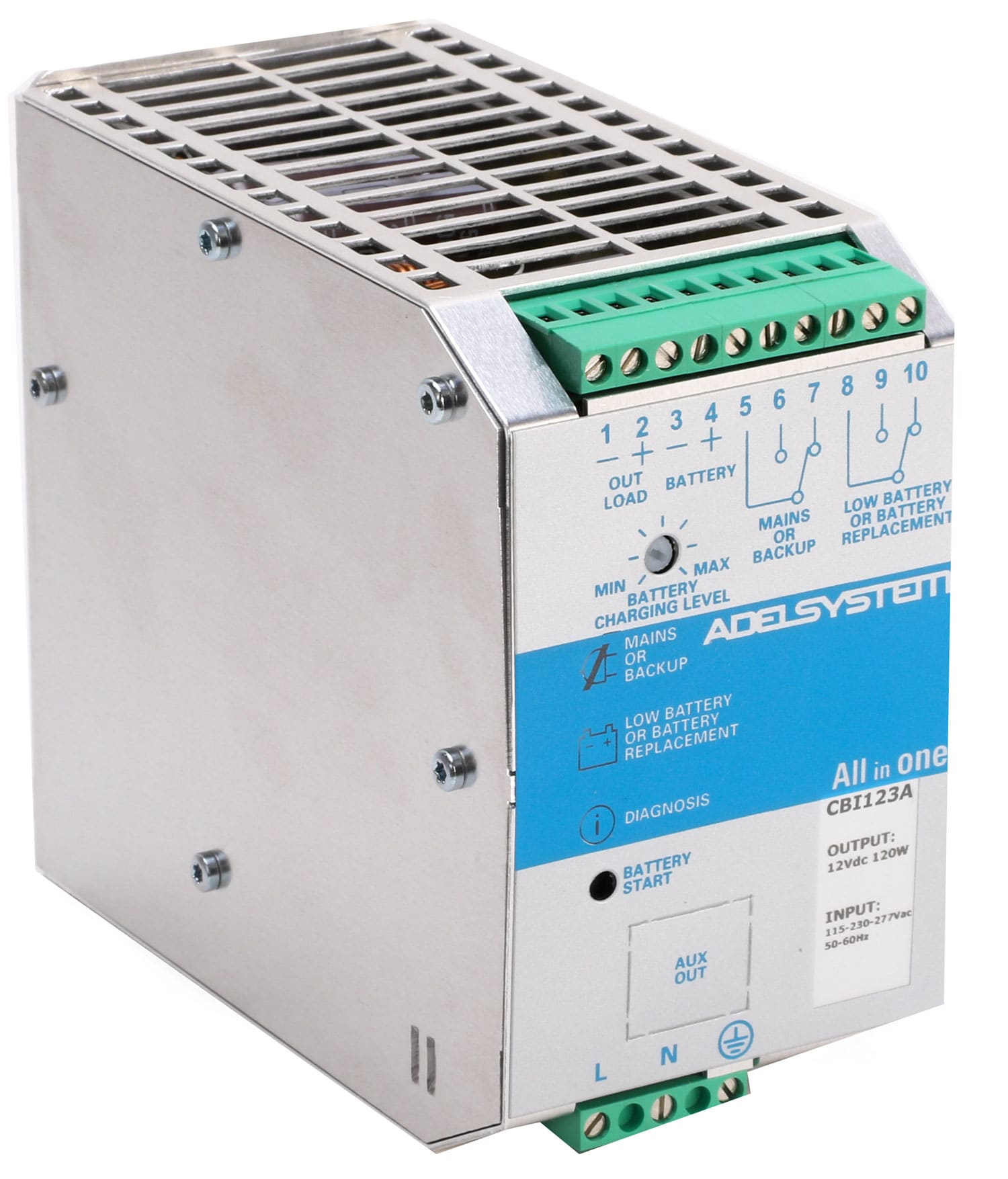 ADEL SYSTEM - DC-UPS Ingresso: 115-230-277Vac Uscita: 12V 3A