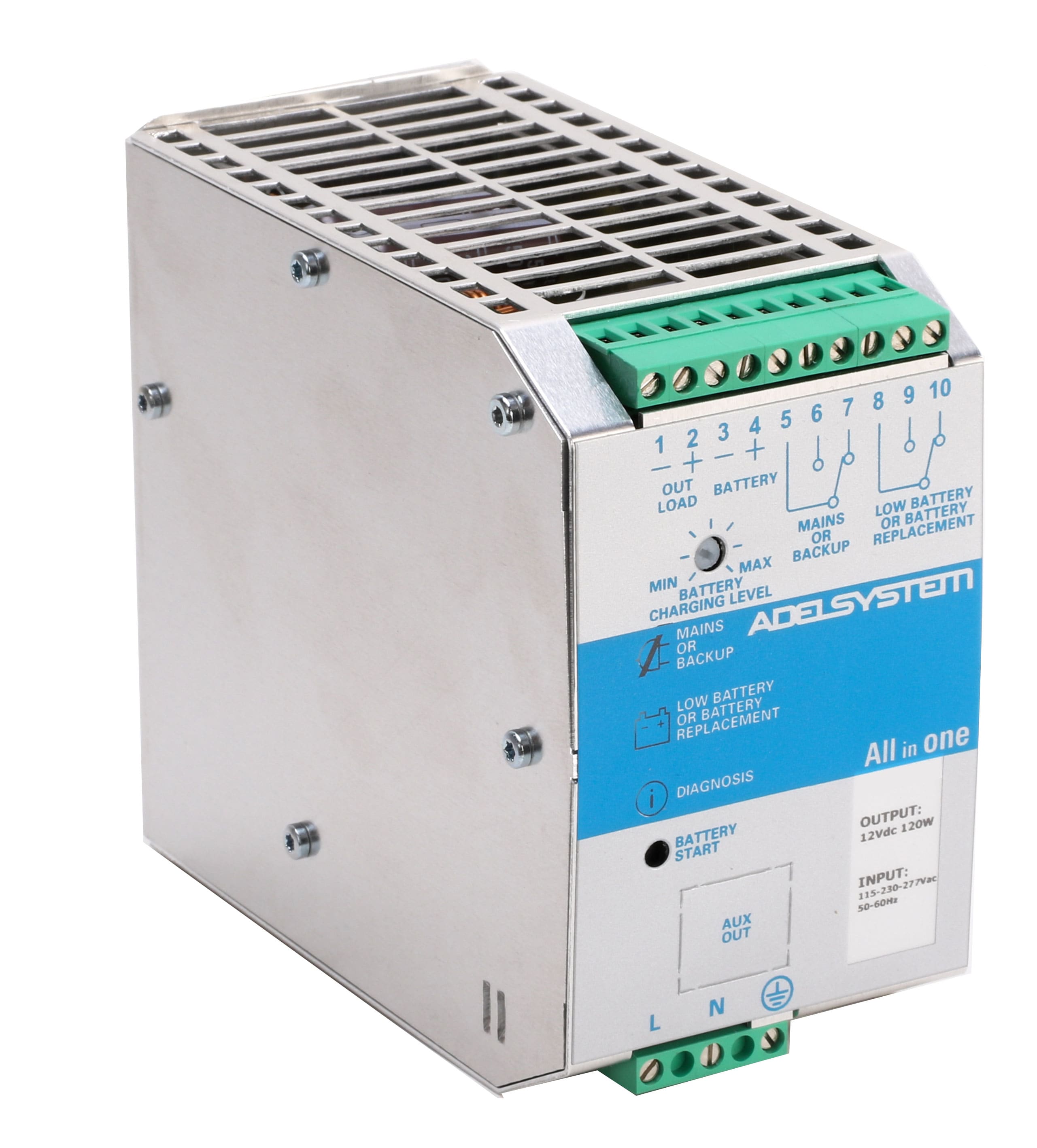 ADEL SYSTEM - DC-UPS Ingresso: 115-230-277Vac Uscita: 24v 5A