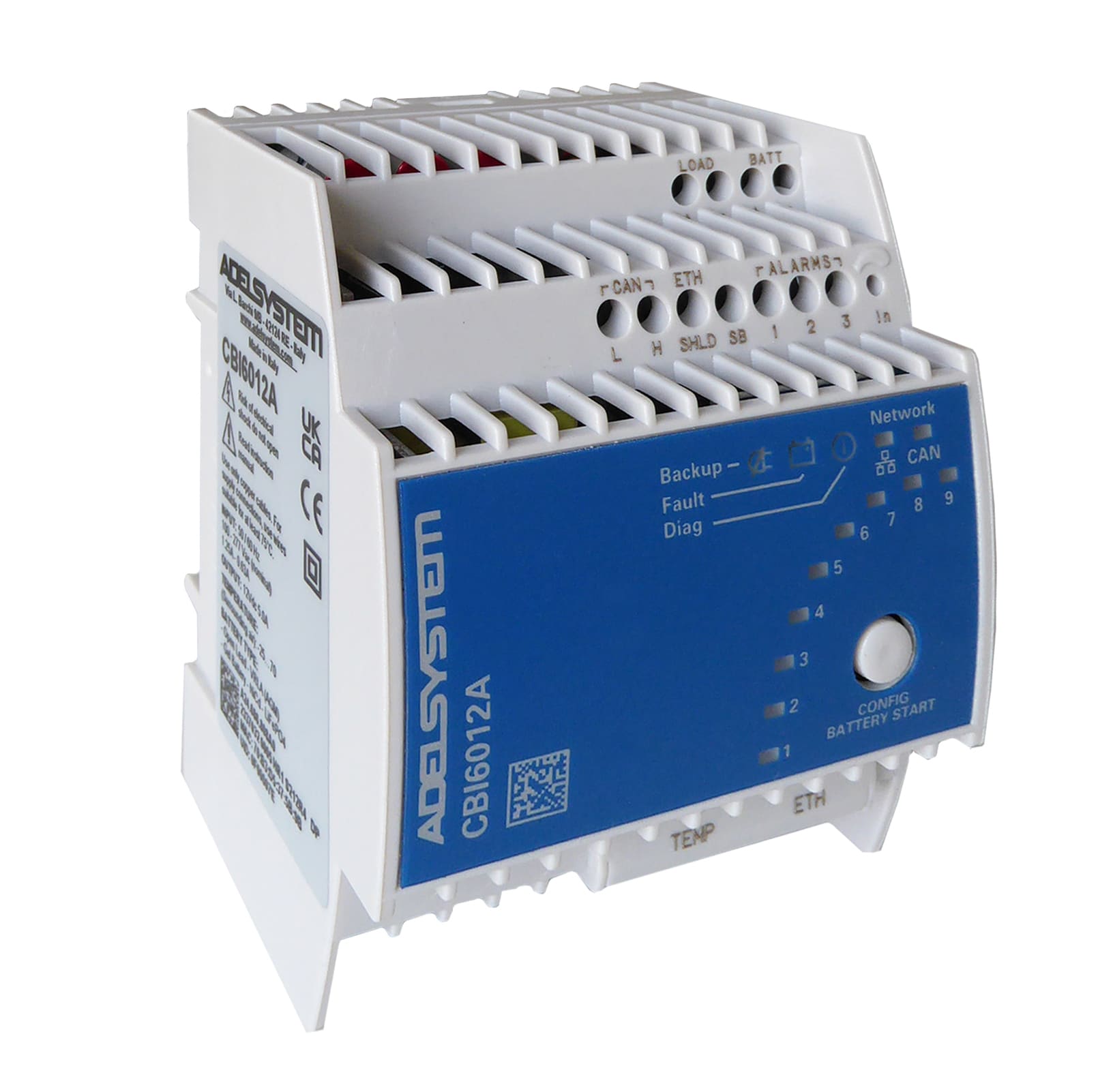 ADEL SYSTEM - DC-UPS Ingresso: 110-277Vac Uscita: 24V 2.5A con Ethernet: ModBus TCP/IP e SNMP CBI6012A