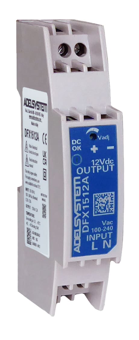 ADEL SYSTEM - Alimentatore industriale monofase ingresso: 115-230Vac uscita: 12V 1A