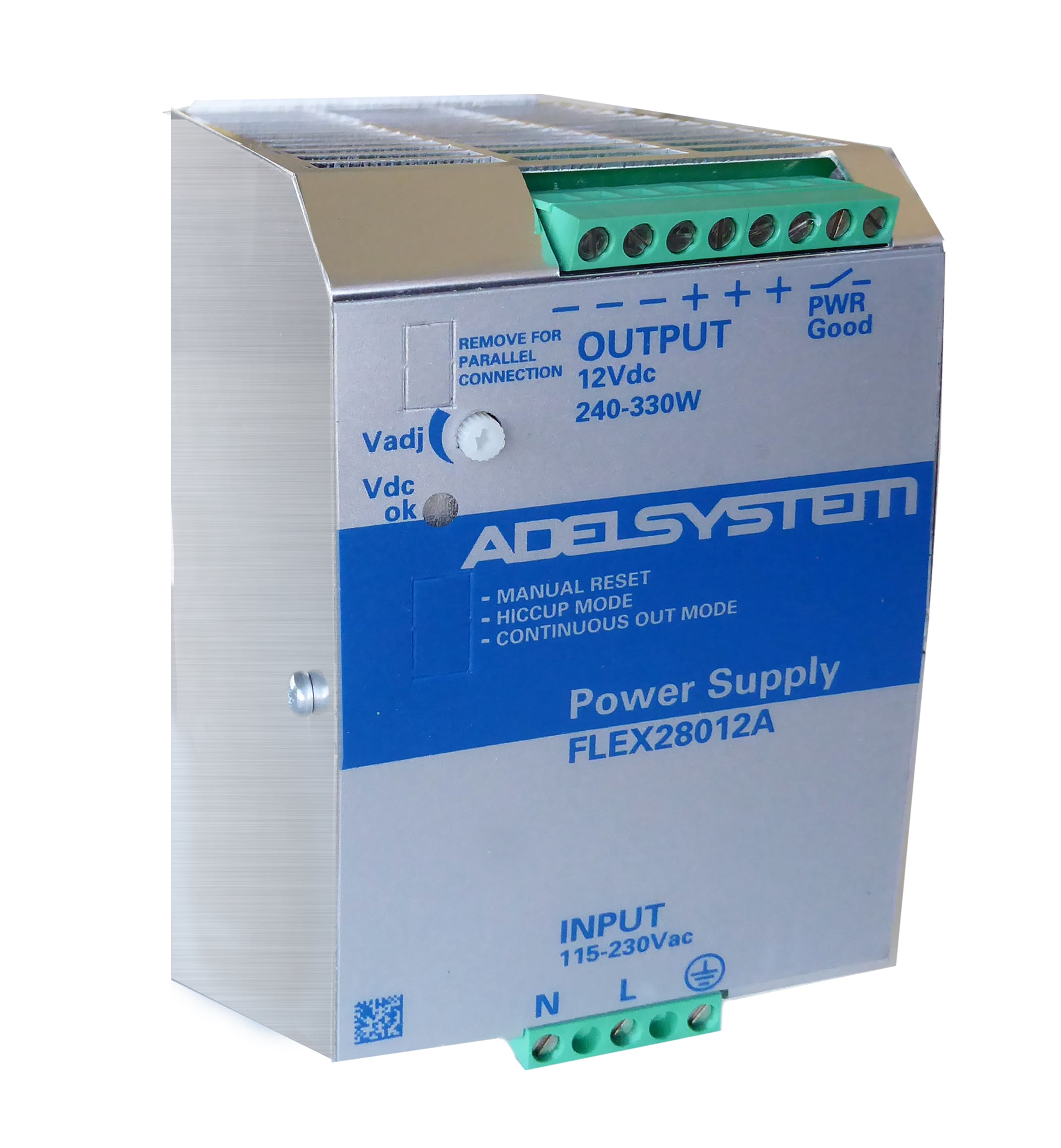 ADEL SYSTEM - Alimentatore industriale monofase ingresso: 115-230Vac uscita: 12V 20A