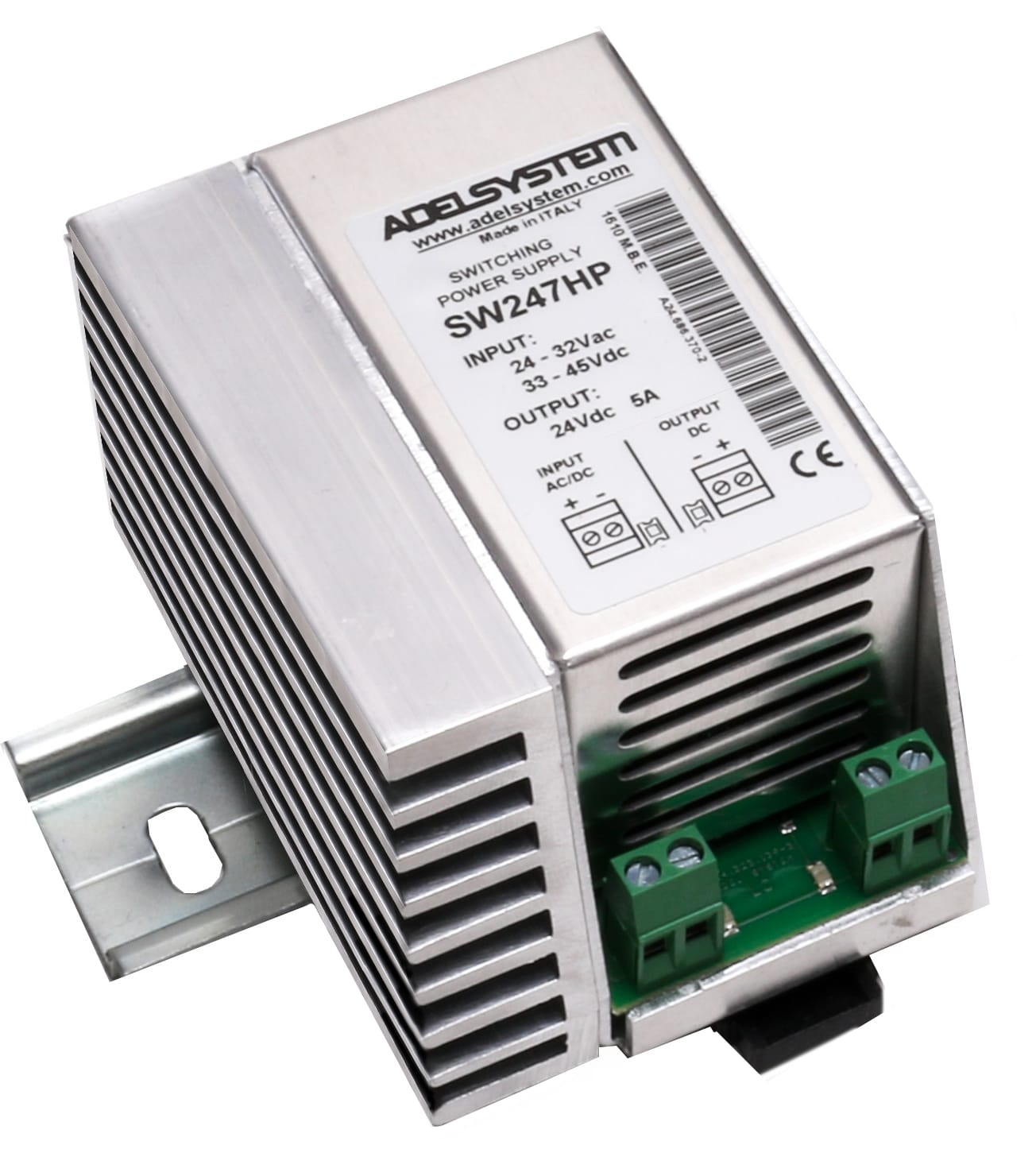 ADEL SYSTEM - Convertitore AC-DC/DC ingresso: 24Vac / 40Vdc uscita:24V 7A
