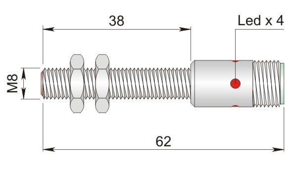 AECO - SI8-C1 PNP NC H