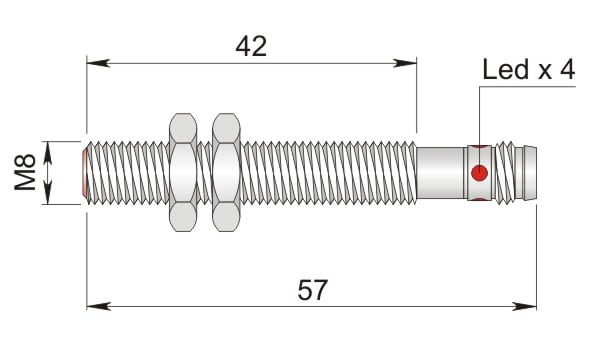 AECO - SI8-C1 PNP NC H1