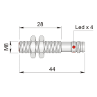 AECO - SI8-C1 PNP NC H1 S