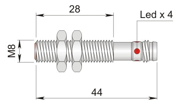 AECO - SI8-C1 PNP NC H1 S I08000021