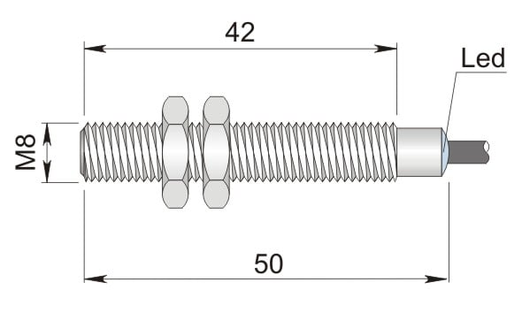 AECO - SI8-DC2 NPN NC I08000060