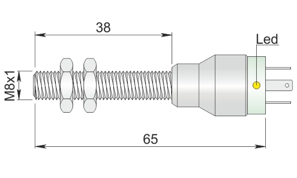 AECO - SI8-DC2 NPN NC K